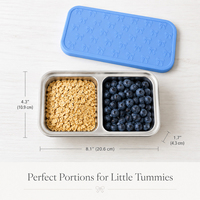 Boîte à lunch Eversoul rectangulaire en acier inoxydable 304 avec compartiments, couvercle en silicone hermétique, boîte à bento pour la conservation des aliments