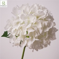 Nouveauté : Grande fleur artificielle en latex, hydrangea pêche, 23 cm de diamètre, toucher réaliste, faite à la main, pour décoration de table de mariage et de la maison