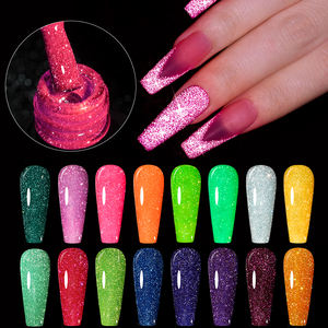 ZRKGEL nouveauté couleurs néon OEM/ODM échantillon gratuit fournisseur d'ongles en gros tremper ensemble de vernis à ongles disco gel de marque privée - Product Image 2