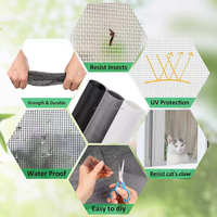 Kit de remplacement de moustiquaire DIY en fibre de verre 48*118 pouces avec outils – Vente directe usine