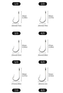 Yeni VIKETECH STLH paslanmaz çelik Trolling Lance Hooks 2/0-13/0 # büyük daire için tekne tuzlu balık orkinos köpekbalığı Marlin ahtapot - Product Image 4