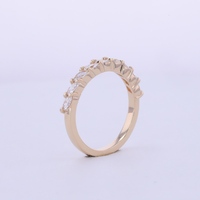 Bague de fiançailles en diamant marquise 2x4 mm, alliance en or massif, bague de fiançailles en diamant marquise de laboratoire, alliance éternelle en diamants de laboratoire, bague en or