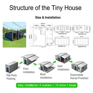 2025 Chine usine en gros maison conteneur extensible Pvc étage 5 chambres maison préfabriquée maison conteneur pour la saison Saint - Product Image 5