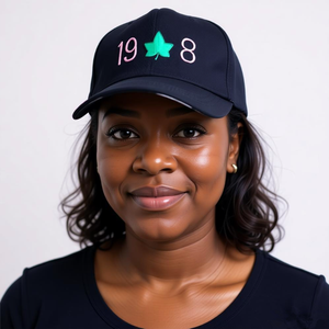 Cappello da Baseball da Donna Ispirato alla Sorority Alpha, Rosa e Verde, Stile IVY - Product Image 2