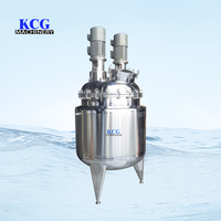 Cuve d'émulsification sous vide en acier inoxydable avec agitateur électrique, cuve de dosage liquide, capacité 200L, verticale