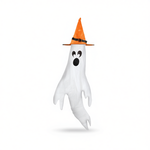 Decoración de Halloween para Jardín con Muñeco Fantasma LED y Sombrero de Bruja, Juego de 4 Piezas - Product Image 1