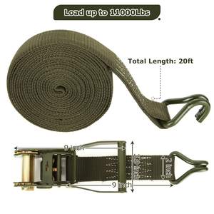 Correa de Amarre Retráctil de Poliéster de Alta Resistencia, 5000 kg de Resistencia a la Rotura, Certificación GS, Gancho Doble J, para Motocicletas y Camiones - Product Image 4