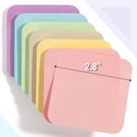 Blocs-notes adhésifs créatifs personnalisés avec coins arrondis et blocs-notes multicolores pour rappels en classe – Vente en gros