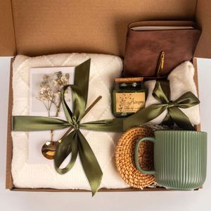 Juego de Regalo de Cerámica de Lujo Personalizado con MOQ Bajo, para Apreciación a Empleados y Agradecimiento a la Empresa, Caja de Regalo Hecha a Mano con Serigrafía - Product Image 3