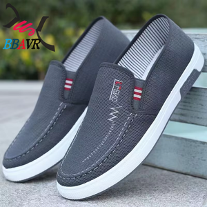 Chaussures de sport décontractées pour hommes, respirantes, en toile avec doublure en tissu de coton, tendance mode, vente en gros - Product Image 3