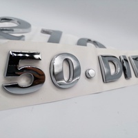 Emblèmes de voiture personnalisés en plastique chromé écologique, neufs, badges, autocollants, lettres 3D, exposition, imperméables, autocollants
