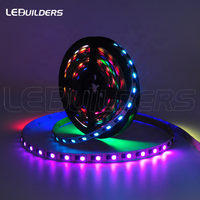Bandes LED adressables Arduino 12V Rgb Gs8208 Ws2815 5050 60 LED Pixel contrôlées programmable numériques SPI Rgbic Bande lumineuse LED