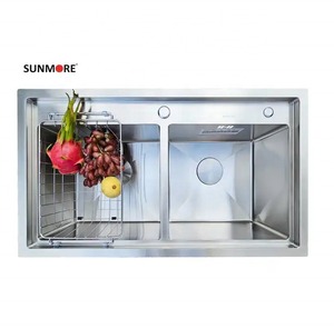 Luxury Handmade Stainless Steel <b>Kitchen</b> <b>Sink</b> Bowl Single Bowl Deep Basin for Modern <b>Kitchen</b> Supplier - Product Image 4