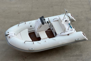 Bateau de pêche pneumatique à coque rigide en fibre de verre CE RIB 330 avec moteur hors-bord à vendre - Product Image 2