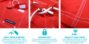 Shorts de Baño Estilo Vintage con Logotipo Personalizado, Shorts de Playa de Secado Rápido para <span class=keywords><strong>Voleibol</strong></span> de Playa - Product Image 2