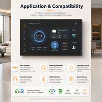 Interrupteur KNX en verre, panneau mural tactile intelligent pour contrôle de scène, produits domotiques, automatisation de la maison, interrupteur tactile intelligent KNX pour villa et hôtel