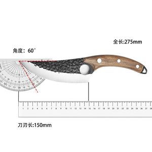 Cuchillo para deshuesar forjado a mano, cuchillo profesional para cortar carne, cuchillo para matanza de animales, cuchillo de carnicero, cuchillo para deshuesar, cuchillo de corte - Product Image 4