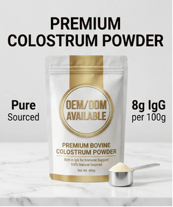 Calostro Bovino en Polvo, Alto en IgG, Liofilizado, Salud Intestinal Inmunológica, Suplemento OEM - Product Image 2