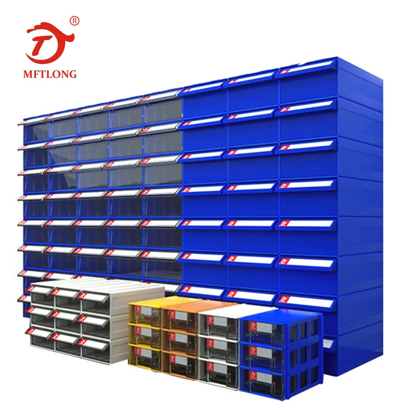 MFTLONG Plastic Drawer Warehouse Small Stack-able Storage Drawer parts Storage Box Drawer