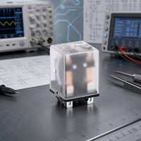 Relais industriel miniature scellé à usage général MPO-2J, 8 pôles, capacité de commutation 10A pour le contrôle d'automatisation