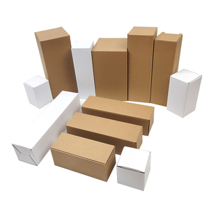 Boîte cadeau en carton ondulé brun pour cosmétiques, avec matériaux recyclés, pliable, en forme d'avion, pour les produits de première nécessité - Product Image 1