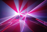 Projecteur laser de scène RVB pleine couleur 5-6W avec animation, indice de protection IP33, en alliage d'aluminium thermolaqué, contrôle ILDA DMX512 via application, intensité variable, pour DJ