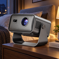   Mini projecteur LED WiFi sans fil Android TV Smart LCD Home Cinéma Film Portable Écran de projection extérieur 3D