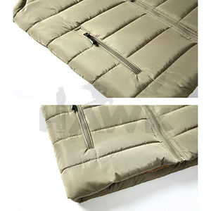 Chaleco Casual de Invierno para Hombre, Cuello Alto, 100% Poliéster, Diseño de Burbujas, Cierre de Cremallera, Impresión de Logotipo Personalizado, Transpirable, Bolsillo Regular - Product Image 5