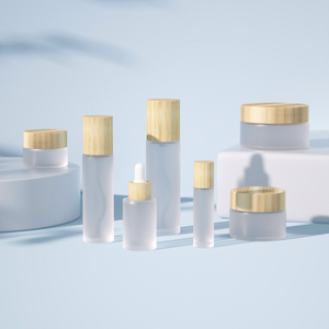 Envases Cosméticos Vacíos al por Mayor, Frascos Transparentes Esmerilados con Tapa Blanca de Rosca, Botellas de Vidrio PP para Lociones, Cremas y Productos para Bebés - Product Image 4