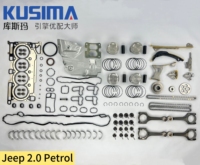 Kit de Reconstrucción de Motor, Juego de Juntas, Pistones, Cojinetes y Cadena de Distribución para Jeep Wrangler JL Cherokee KL 2.0L Gasolina Turbo GME