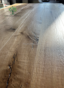 Plancher en bois d'ingénierie de style rustique en chêne 190 mm brossé huilé, bois de chêne blanc européen, planche de bois dur - Product Image 6