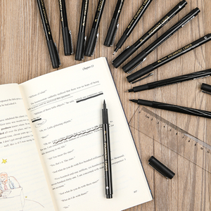 <span class=keywords><strong>Set</strong></span> di Penne per Calligrafia Mobee P-621A12 con Punte di Diverse Dimensioni, Pennarelli Fineliner Micron a Pigmenti a Base d'Acqua per la Grafica - Product Image 5