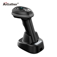 AiGather Nouvelle version BT 2.4GHz Handheld Autosense 2D Barcode Scanner avec base de chargement sans fil