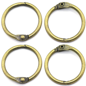 Anneau de rideau mobile en bronze antique à extrémité ouverte 32MM 38MM 50MM avec clip pour suspension de rideaux - Product Image 2