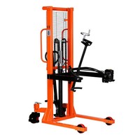 Chariot élévateur hydraulique rotatif CDL-II pour fûts d'huile, capacité de levage maximale 350 kg, hauteur de levage 1600 mm, inclinaison 0-270 degrés, rayon de braquage 700 mm