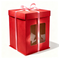 Boîte à gâteau en carton pliable, impression de logo personnalisée, emballage de Noël, impression UV, emballage en papier de qualité alimentaire, boîte cadeau de fête