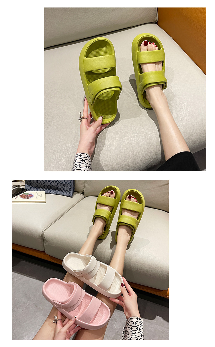 Wholesale EVA Slippers Women and Men Non-slip Thick Soles Beach Slides Slippers