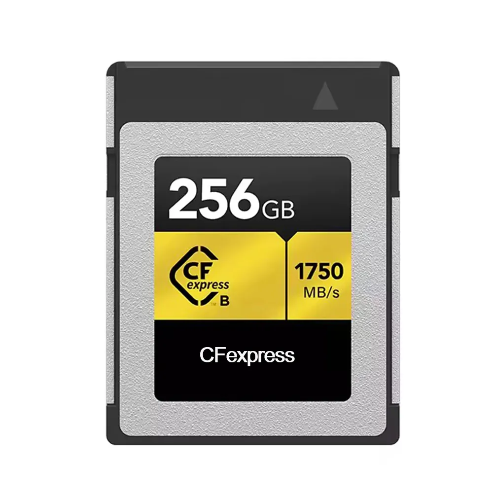 Cartão de memória CFexpress original tipo B 512GB 256GB 128GB VPG200 série Gold para câmera com 1750 MB/s de leitura flash