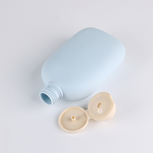 カスタムカラーHDPEコンテナ200ml 300ml 500mlソフトフェルト表面フリップトップキャップ付きヘアケア製品用 - Product Image 3