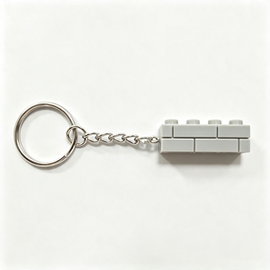 Porte-clés en forme de brique BLOCKMOC 1×4, porte-clés coloré en forme de bloc de construction, accessoire en plastique pour porte-clés, idéal pour les cadeaux de fête - Product Image 2
