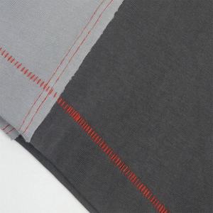 Camiseta de algodón cuadrada personalizada, camisetas de retazos de manga raglán con costuras en contraste - Product Image 6