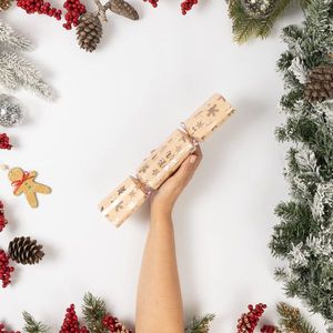Wholesale <strong>Christmas</strong> <strong>Cracker</strong> Kit 12 Pcs Rose Gold Foil with Hats Snaps Jokes for Holiday Dinner Party Decor - Product Image 5