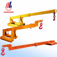 Hualong Stone Machinery HSE-38 de haute qualité de type inclinable 3 tonnes Lift Beam Jib Crane Hook Bras télescopique Chariot élévateur Jig Tick Boom