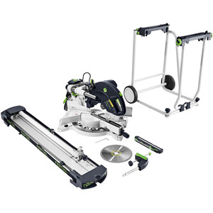 Sierra Ingletadora Compuesta Deslizante Festool KAPEX de 1600W y 260mm, Lista para Envío, para Uso Industrial y Bricolaje, Envío Gratuito - Product Image 1