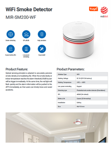 2026 SM200 Detektor Asap Rumah Pintar Wi-Fi Bahan ABS Kontrol Aplikasi Tuya Kontrol Suara Mudah Jangkauan Deteksi 50-100m - Product Image 6