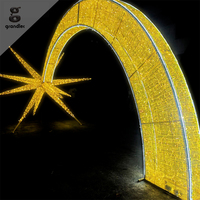 Luz Decorativa de Arco con Motivo de Estrella Fugaz 3D de Alta Calidad para Centros Comerciales, Parques Temáticos y Decoración de Paisajes