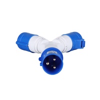 Connecteur en Y industriel bidirectionnel TYP-2022, multiprise 3 broches 220V 32A, prise industrielle multifonctionnelle ZNG-2022