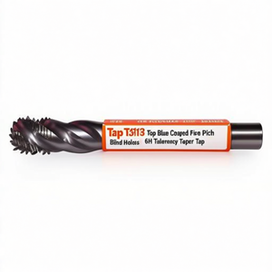 <b>Tap</b> TA1313 Top Blue Coated Fine Pitch For Blind Holes 6H Tolerance Tapered <b>Tap</b> - Product Image 2