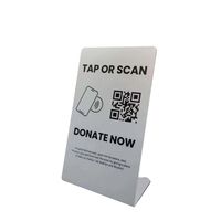 Support NFC pour carte Google Review économique 13,56 MHz avec impression de code QR, menu NFC sur table avec lien de commande