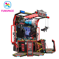 Funspace VR Thunder Elite, machine d'arcade VR à monnayeur, style Cyberpunk, pour 4 joueurs, 5 jeux, pour usage intérieur, maison et garderie